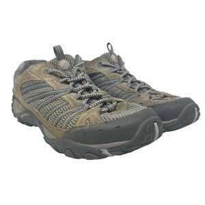 Merrell Shoes Womens‎ 9.5 40.5 Hiking Yokota Vent Brown Ice Dream Blue Trail